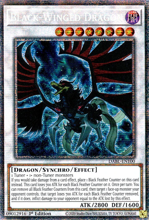 Black-Winged Dragon - DABL-EN100 - Starlight Rare