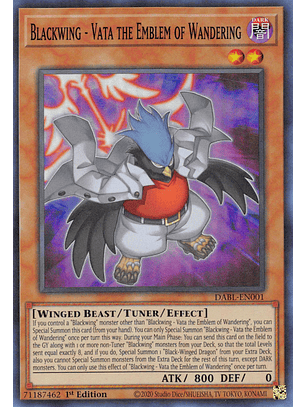 Blackwing - Vata the Emblem of Wandering - DABL-EN001 - Super Rare