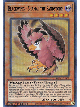 Blackwing - Shamal the Sandstorm - DABL-EN002 - Super Rare
