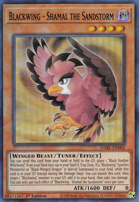Blackwing - Shamal the Sandstorm - DABL-EN002 - Super Rare