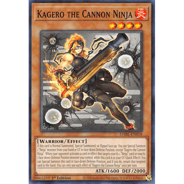 Kagero the Cannon Ninja - DABL-EN018 - Common