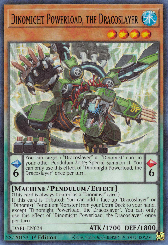 Dinomight Powerload, the Dracoslayer - DABL-EN024 - Super Rare 1