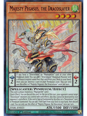 Majesty Pegasus, the Dracoslayer - DABL-EN023 - Ultra Rare