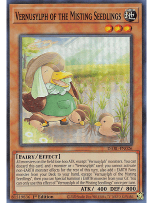 Vernusylph of the Misting Seedlings - DABL-EN026 - Super Rare