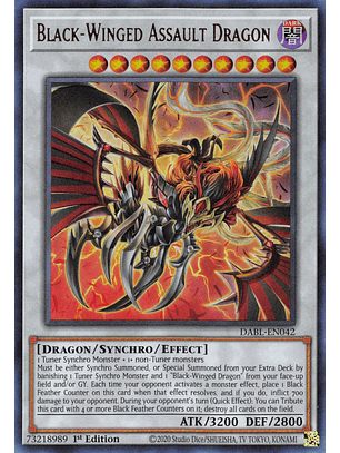 Black-Winged Assault Dragon - DABL-EN042 - Ultra Rare