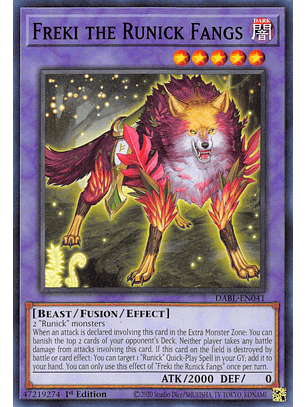 Freki the Runick Fangs - DABL-EN041 - Common
