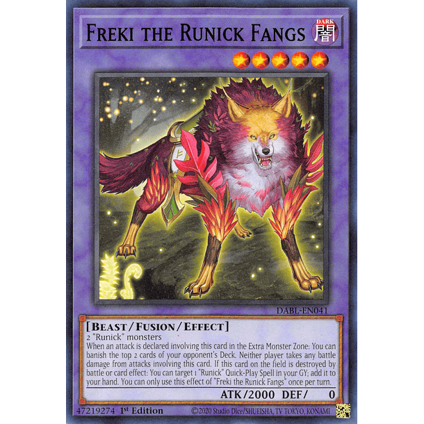 Freki the Runick Fangs - DABL-EN041 - Common