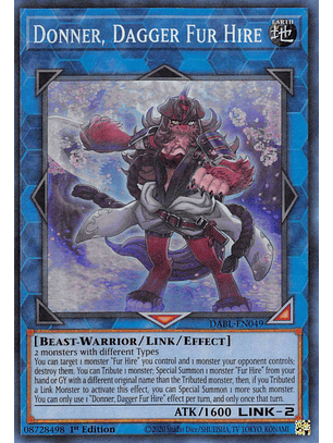 Donner, Dagger Fur Hire - DABL-EN049 - Super Rare