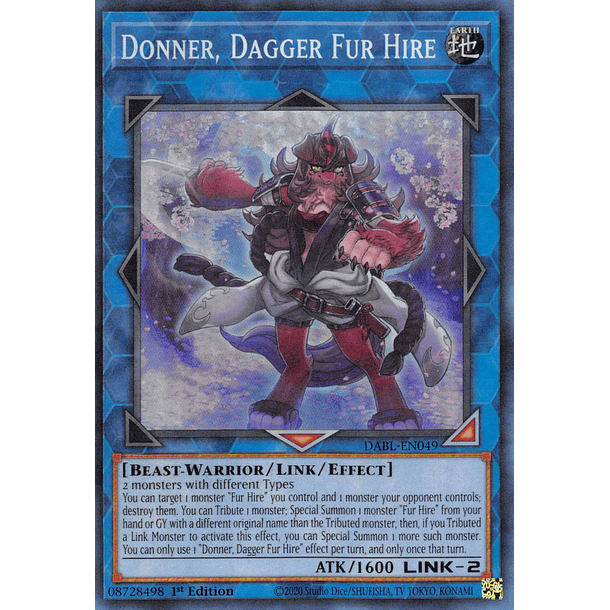 Donner, Dagger Fur Hire - DABL-EN049 - Super Rare