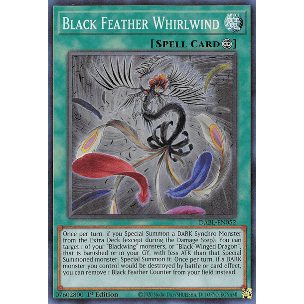 Black Feather Whirlwind - DABL-EN052 - Super Rare