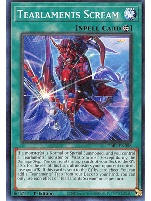 Tearlaments Scream - DABL-EN058 - Common