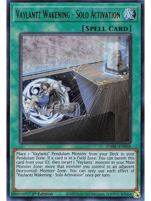 Vaylantz Wakening - Solo Activation - DABL-EN068 - Ultra Rare