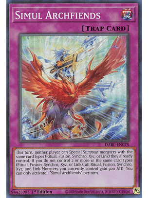 Simul Archfiends - DABL-EN078 - Super Rare