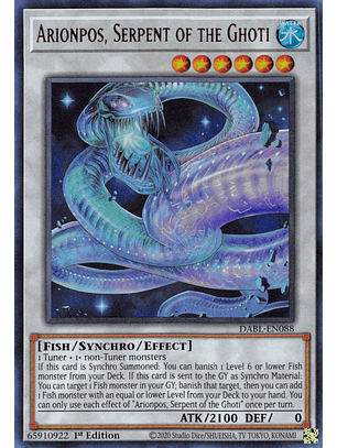 Arionpos, Serpent of the Ghoti - DABL-EN088 - Ultra Rare