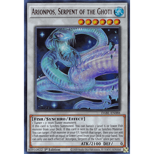 Arionpos, Serpent of the Ghoti - DABL-EN088 - Ultra Rare