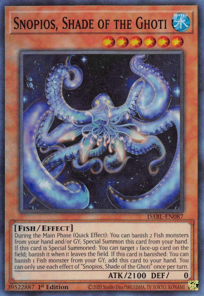 Snopios, Shade of the Ghoti - DABL-EN087 - Super Rare 1