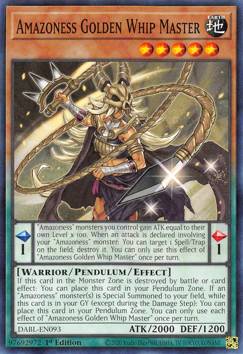 Amazoness Golden Whip Master - DABL-EN093 - Common 