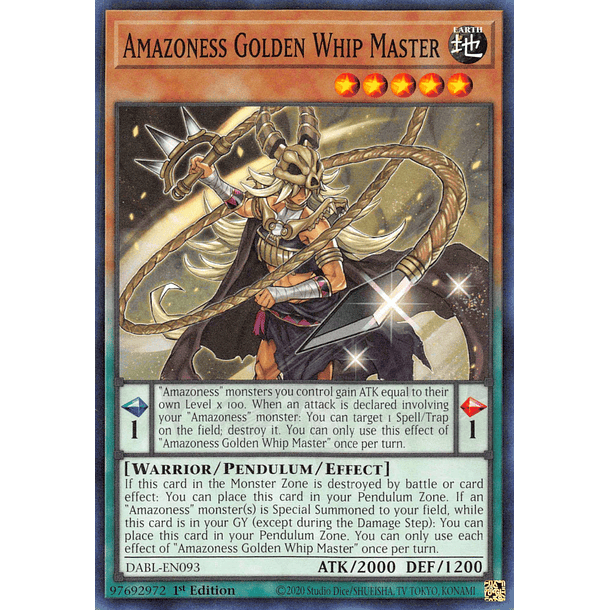Amazoness Golden Whip Master - DABL-EN093 - Common 