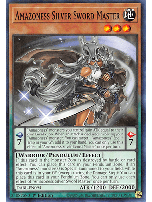 Amazoness Silver Sword Master - DABL-EN094 - Common