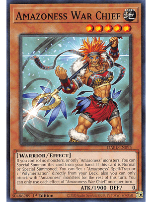 Amazoness War Chief - DABL-EN095 - Common