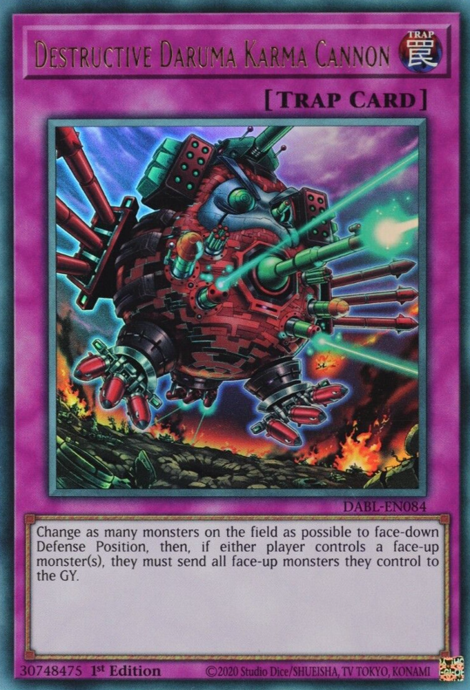 Destructive Daruma Karma Cannon - DABL-EN084 - Ultra Rare 1