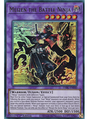 Meizen the Battle Ninja - DABL-EN040 - Ultra Rare