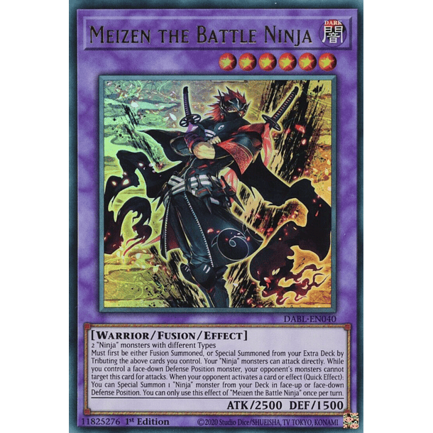 Meizen the Battle Ninja - DABL-EN040 - Ultra Rare
