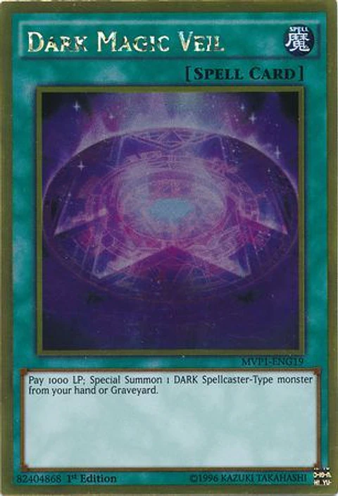 Dark Magic Veil - MVP1-ENG19 - Gold Rare