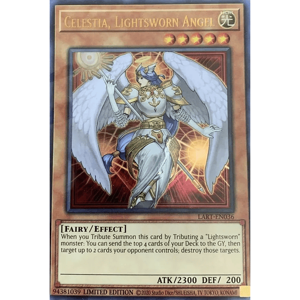 Celestia, Lightsworn Angel - LART-EN036 - Ultra Rare (español)