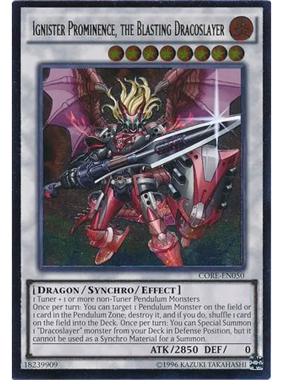 Yu-Gi-Oh! Carta Singola - Ignister Prominence, The Blasting Dracoslayer (Platinum Secret Rare) - RA04-EN253 - 1a Edizione - 2