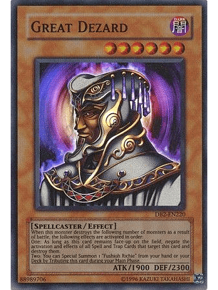 Great Dezard - DB2-EN220 - Super Rare