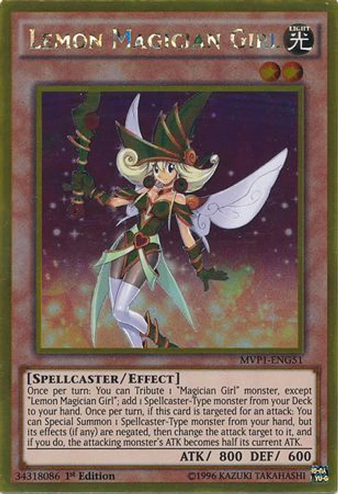 Lemon Magician Girl - MVP1-ENG51 - Gold Rare