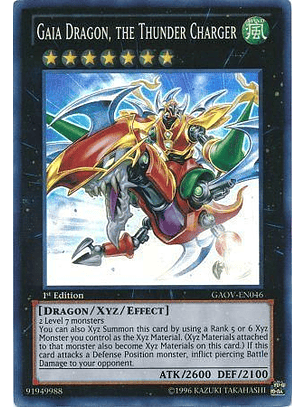 Gaia Dragon, the Thunder Charger - GAOV-EN046 - Super Rare 