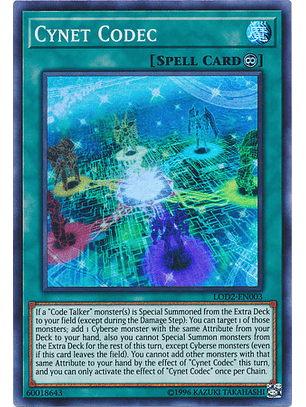 Cynet Codec - LOD2-EN003 - Super Rare