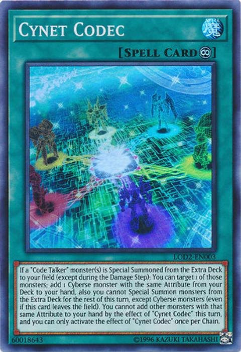 Cynet Codec - LOD2-EN003 - Super Rare