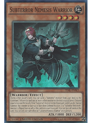 Subterror Nemesis Warrior - TDIL-ENSE3 Super Rare
