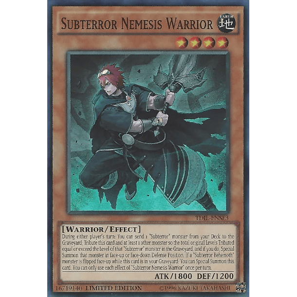 Subterror Nemesis Warrior - TDIL-ENSE3 Super Rare