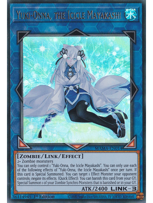Yuki-Onna, the Icicle Mayakashi - MAMA-EN014 - Ultra Rare
