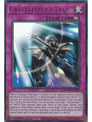 Gravekeeper's Trap - MAMA-EN029 - Ultra Rare
