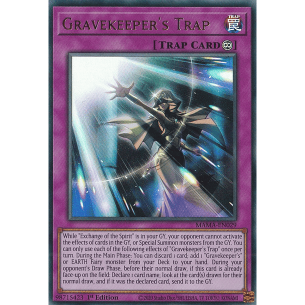 Gravekeeper's Trap - MAMA-EN029 - Ultra Rare