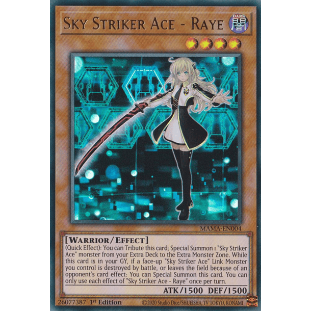 Sky Striker Ace - Raye - MAMA-EN004 - Ultra Rare