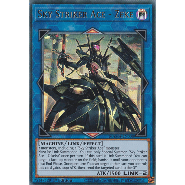 Sky Striker Ace - Zeke - MAMA-EN008 - Ultra Rare