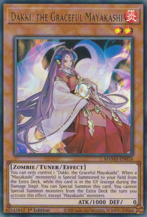 Dakki, the Graceful Mayakashi - MAMA-EN016 - Ultra Rare 1