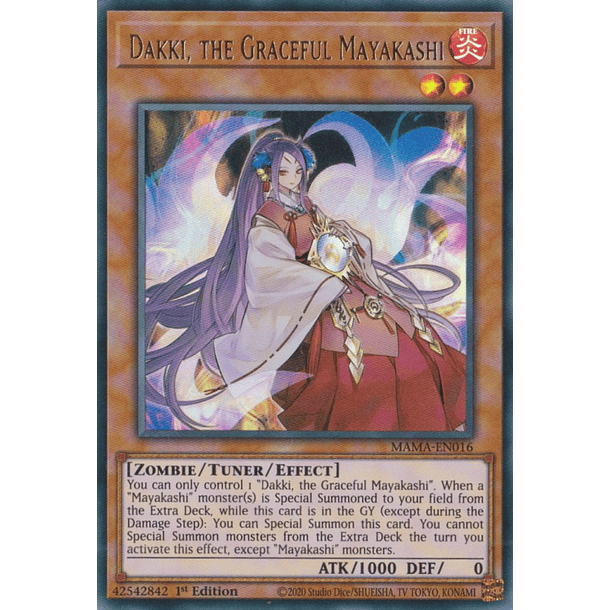 Dakki, the Graceful Mayakashi - MAMA-EN016 - Ultra Rare