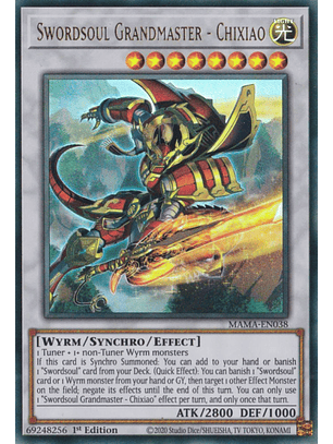 Swordsoul Grandmaster - Chixiao - MAMA-EN038 - Ultra Rare