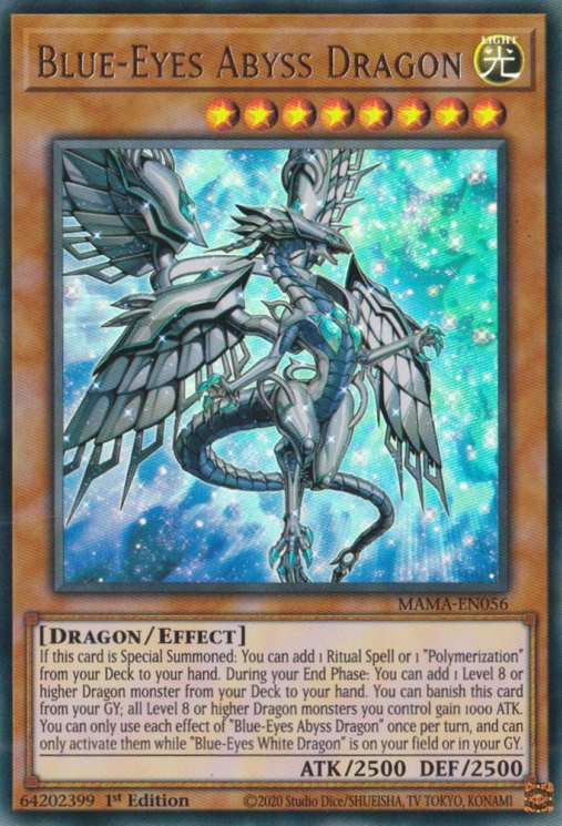 Blue-Eyes Abyss Dragon - MAMA-EN056 - Ultra Rare 1