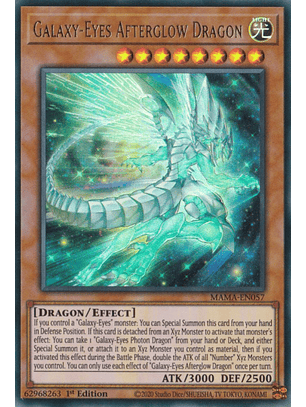 Galaxy-Eyes Afterglow Dragon - MAMA-EN057 - Ultra Rare