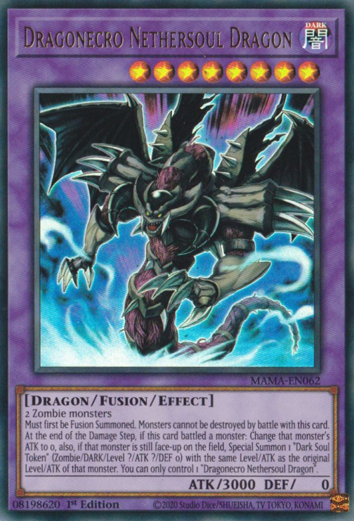 Dragonecro Nethersoul Dragon - MAMA-EN062 - Ultra Rare 1