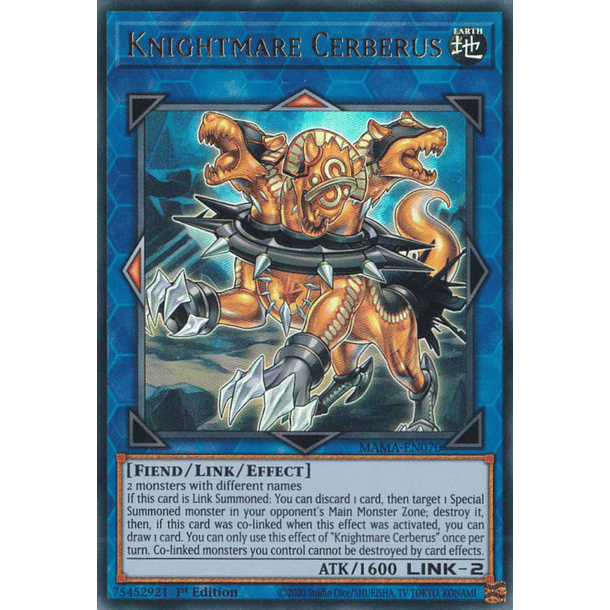 Knightmare Cerberus - MAMA-EN070 - Ultra Rare