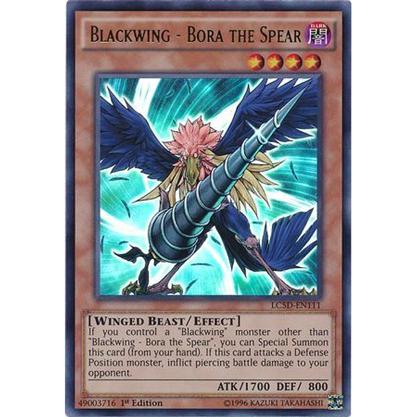 Yu-Gi-Oh! Card - Blackwing Bora The Spear (CRMS-EN009) - Crimson Crisis Unlimited Common